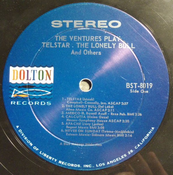 Ventures, The : Play Telstar - The Lonely Bull And Others (LP,Album,Repress,Stereo)