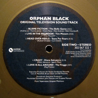 Various : Orphan Black (Original Television Soundtrack) (LP,Album,Limited Edition)