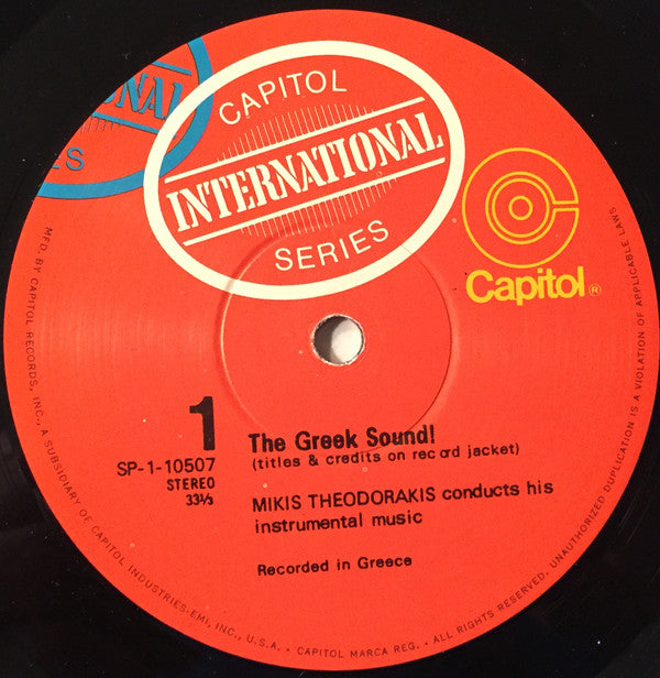 Mikis Theodorakis : The Greek Sound (LP,Album,Stereo)