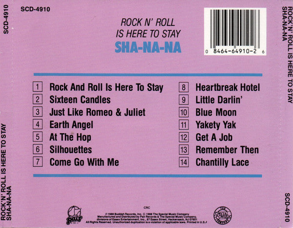 Sha Na Na : Rock N' Roll Is Here To Stay (Album,Reissue)