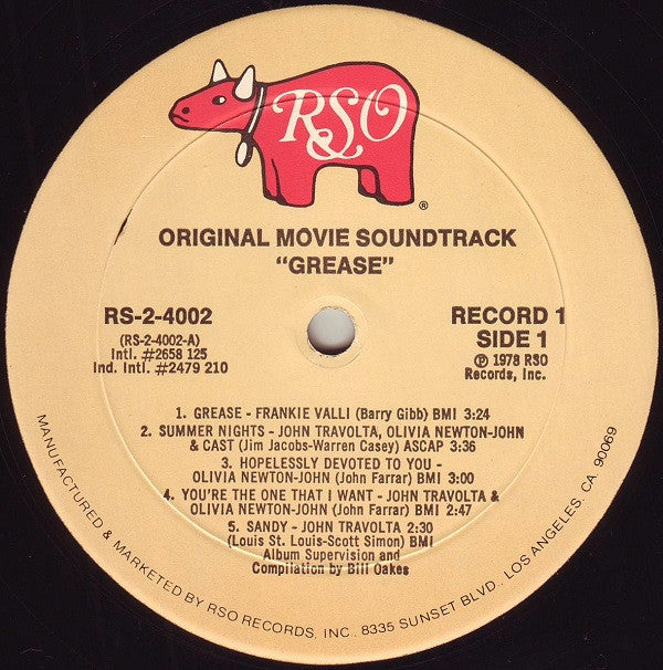 Various : Grease (The Original Soundtrack From The Motion Picture) (LP,Album,Stereo)