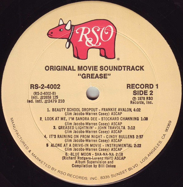 Various : Grease (The Original Soundtrack From The Motion Picture) (LP,Album,Stereo)