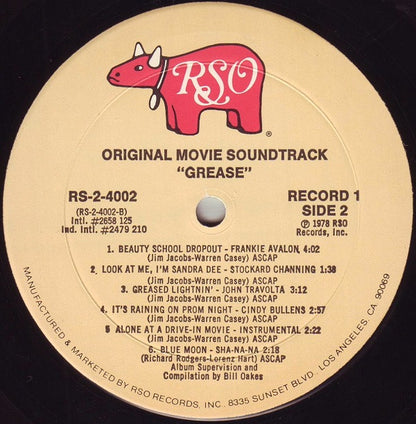 Various : Grease (The Original Soundtrack From The Motion Picture) (LP,Album,Stereo)