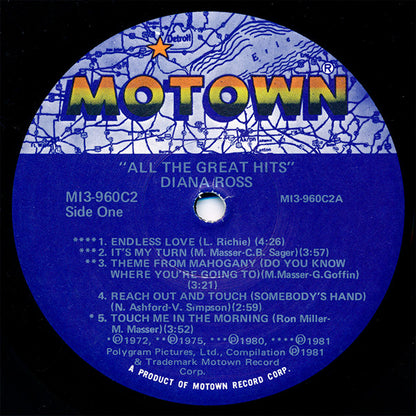 Diana Ross : All The Great Hits (LP,Compilation)