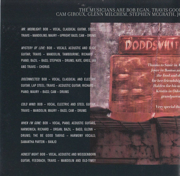 Bob Egan : The Promise (Album)