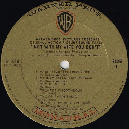 John Williams (4) : Not With My Wife, You Don't! (Original Motion Picture Soundtrack Album) (LP,Album,Mono)
