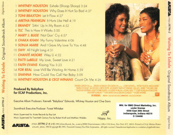 Various : Waiting To Exhale (Original Soundtrack Album) (Album,Club Edition)
