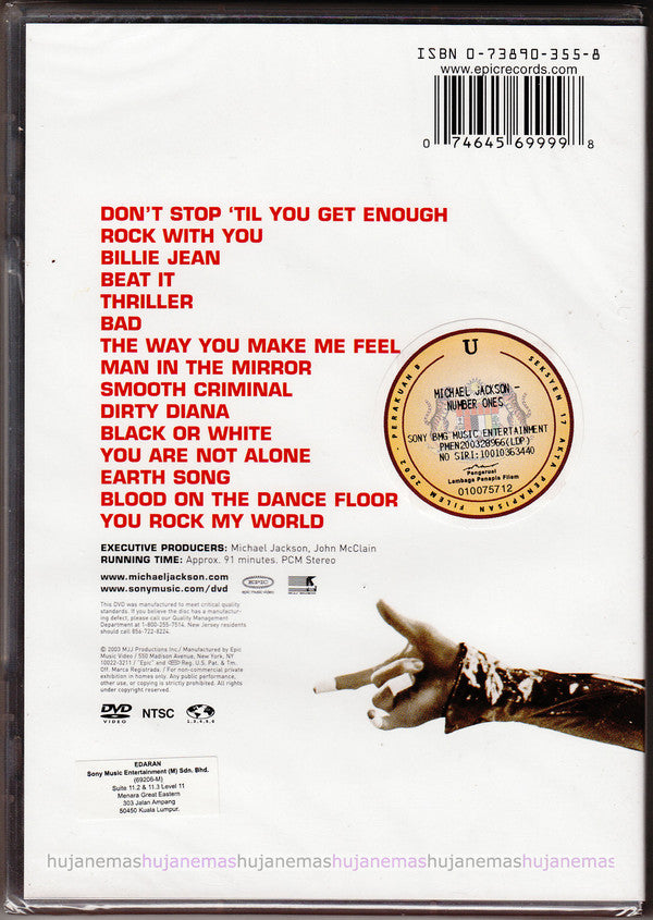 Michael Jackson : Number Ones (DVD-Video,NTSC,Compilation)