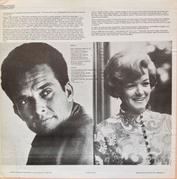 Merle Haggard & Bonnie Owens : That Makes Two Of Us (LP,Album,Stereo)