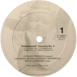 Leonard Pennario, Sergei Vasilyevich Rachmaninoff, Los Angeles Philharmonic Orchestra, Erich Leinsdorf : Concerto No. 2 In C Minor / Preludes In C Sharp Minor & G Minor (LP,Album)