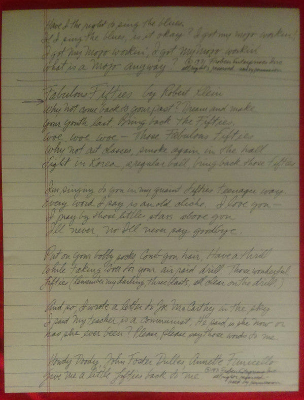 Robert Klein : Child Of The Fifties (LP,Stereo)