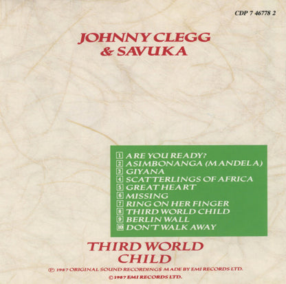 Johnny Clegg & Savuka : Third World Child (Album,Reissue)