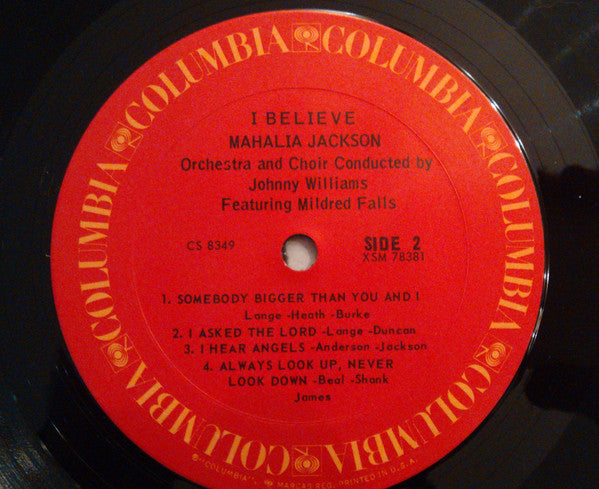 Mahalia Jackson : I Believe (LP,Album,Repress,Stereo)