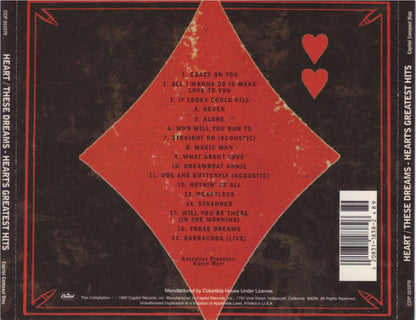Heart : These Dreams - Heart's Greatest Hits (Compilation,Club Edition,Remastered)