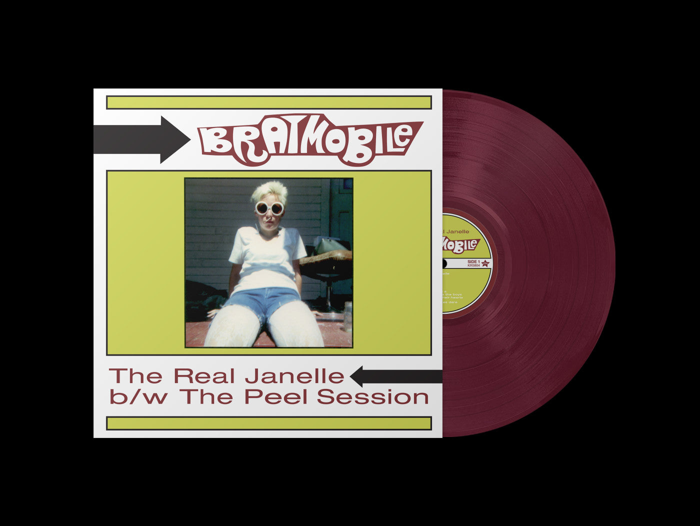 Bratmobile - The Real Janelle &amp; The Peel Session (RSD Black Friday 2025, Maroon LP Vinyl) UPC: 759656080415&nbsp;