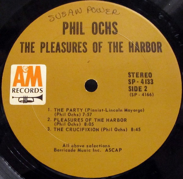 Phil Ochs : Pleasures Of The Harbor (LP,Album,Stereo)