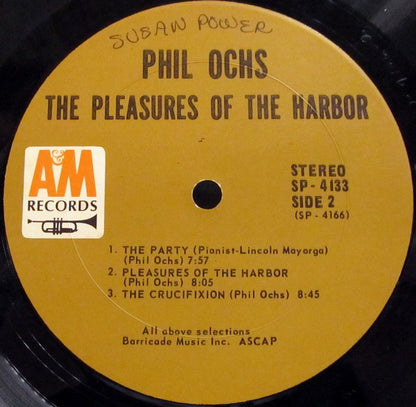 Phil Ochs : Pleasures Of The Harbor (LP,Album,Stereo)