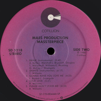 Mass Production : Massterpiece (LP,Album)