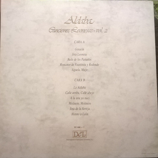 Aldaba : Canciones Leonesas - Vol. 2 (LP,Album)