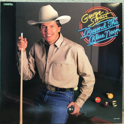 George Strait : Beyond The Blue Neon (LP,Album,Club Edition)