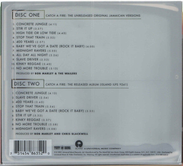 Wailers, The : Catch A Fire (Album)