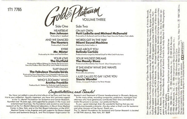 Various : Gold & Platinum Volume Three (Compilation,Club Edition)