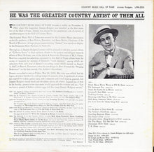 Jimmie Rodgers : Country Music Hall Of Fame (LP,Compilation,Mono)