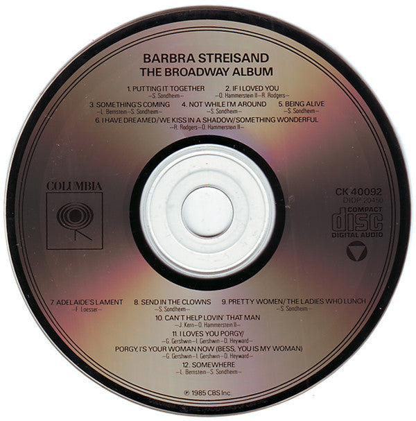 Barbra Streisand : The Broadway Album (Album)