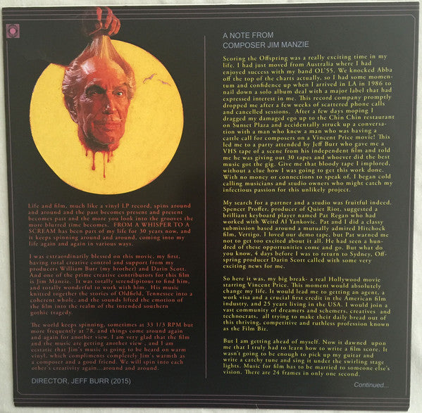 Jim Manzie : From A Whisper to a Scream (LP)