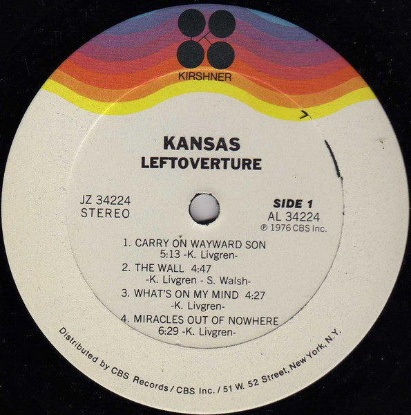 Kansas (2) : Leftoverture (LP,Album)
