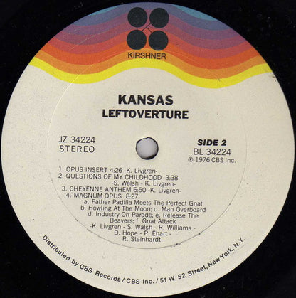 Kansas (2) : Leftoverture (LP,Album)