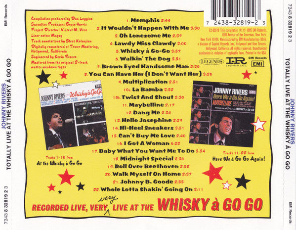 Johnny Rivers : Totally Live At The Whisky À Go Go (Compilation,Stereo)