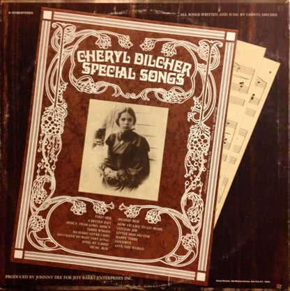 Cheryl Dilcher : Special Songs (LP,Album,Promo)