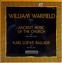 William Warfield : Ancient Music of the Church/Lowe: Ballads  (LP,Album,Reissue)