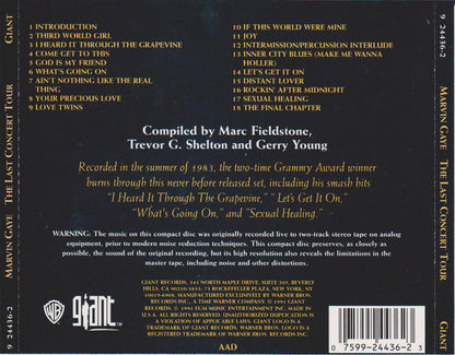 Marvin Gaye : The Last Concert Tour (Album,Remastered)