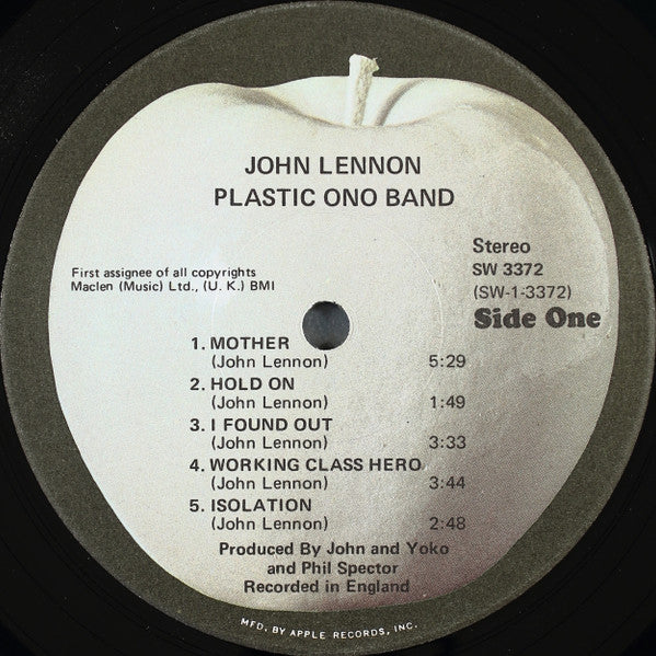 John Lennon / Plastic Ono Band, The : John Lennon / Plastic Ono Band (LP,Album)