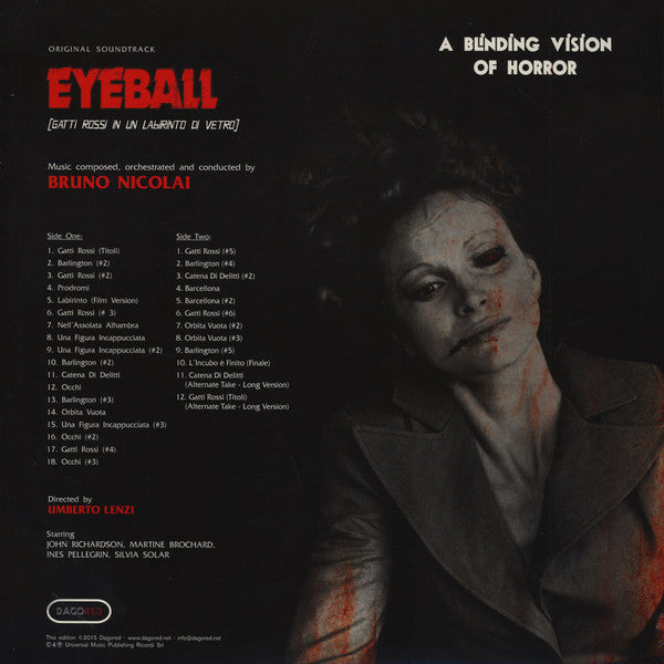 Bruno Nicolai : Eyeball (Gatti Rossi In Un Labirinto Di Vetro) (Original Soundtrack) (LP,Album,Limited Edition)