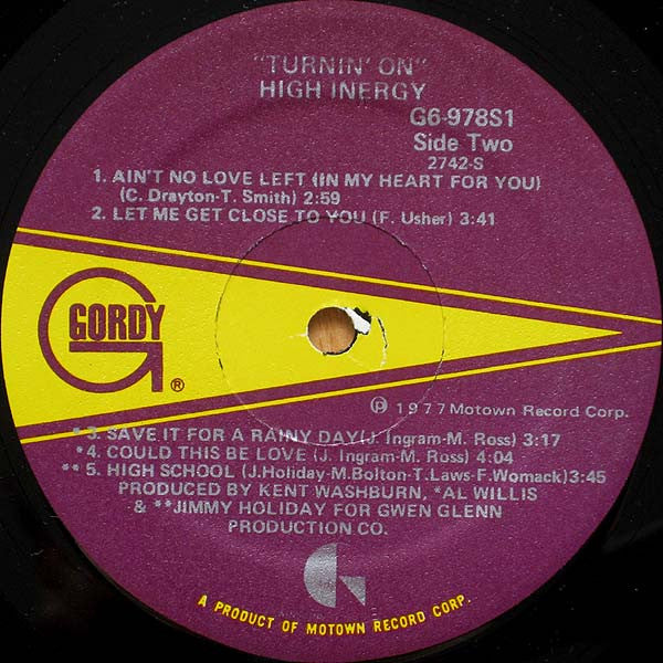 High Inergy : Turnin' On (LP,Album)