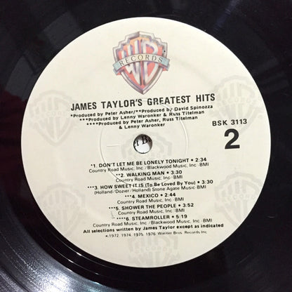 James Taylor (2) : Greatest Hits (LP,Compilation,Reissue)