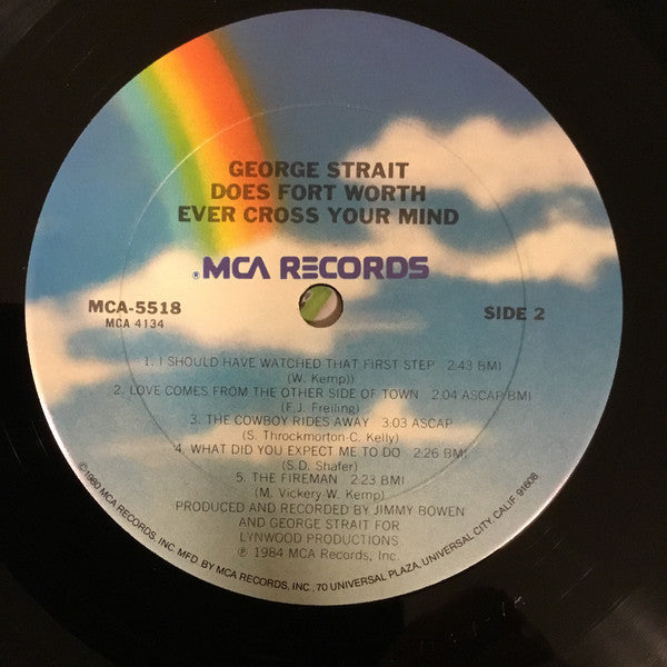 George Strait : Does Fort Worth Ever Cross Your Mind (LP,Album,Club Edition)