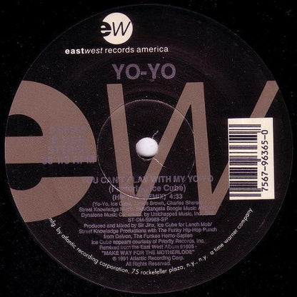 Yo-Yo Featuring Ice Cube : You Can't Play With My Yo-Yo (12",33 ⅓ RPM)