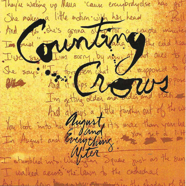Counting Crows : August And Everything After (Album)
