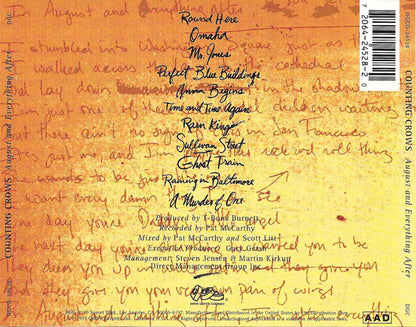 Counting Crows : August And Everything After (Album)