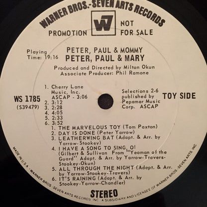 Peter, Paul & Mary : Peter, Paul And Mommy (LP,Album,Promo)