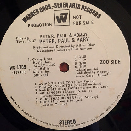 Peter, Paul & Mary : Peter, Paul And Mommy (LP,Album,Promo)