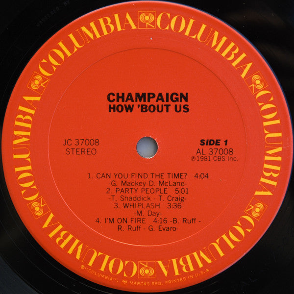 Champaign : How 'Bout Us (LP,Album,Stereo)