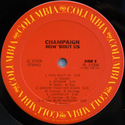 Champaign : How 'Bout Us (LP,Album,Stereo)