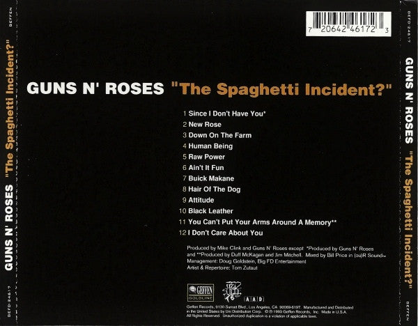 Guns N' Roses : "The Spaghetti Incident?" (Album,Reissue)