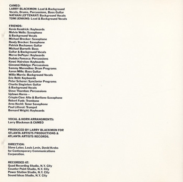 Cameo : Word Up! (Album)