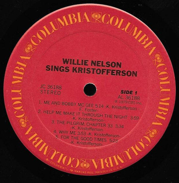 Willie Nelson : Willie Nelson Sings Kristofferson (LP,Album)
